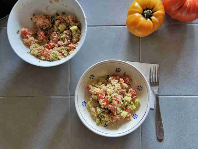 Taboulé de quinoa libanais