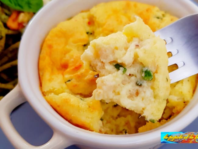 Soufflé de poisson et crevettes aux salicornes