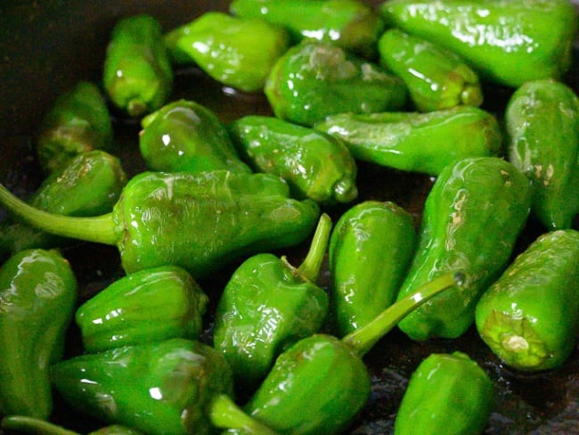 Pimientos de Padrón frits