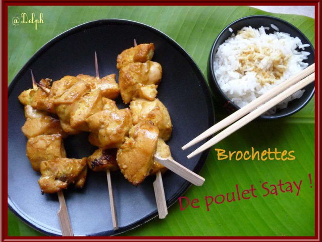 Brochettes de Poulet Satay au Thermomix