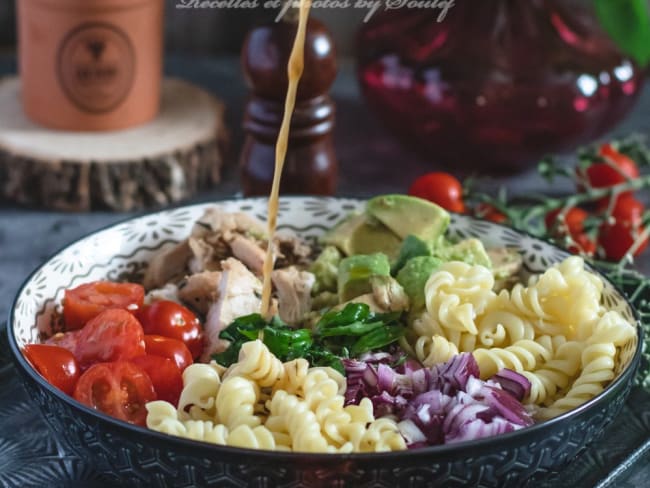 Salade de pates au poulet parfaite pour l'été