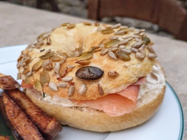 Bagel au levain fait maison