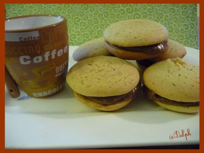 Whoopies au chocolat lacté caramel