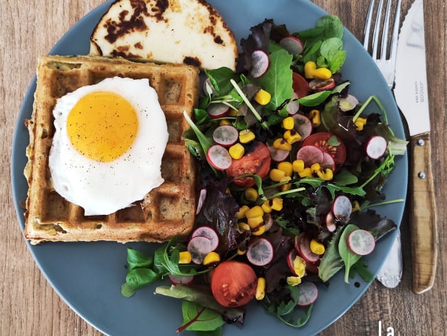 Gaufre courgette comté