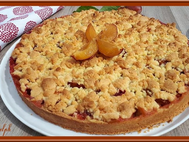 Tarte crumble aux prunes