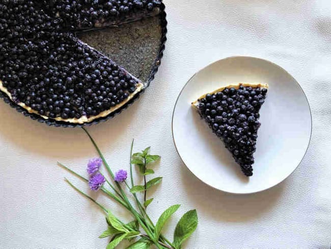 Tarte Blueberries et almond cream (tarte aux myrtilles et crème d'amande)