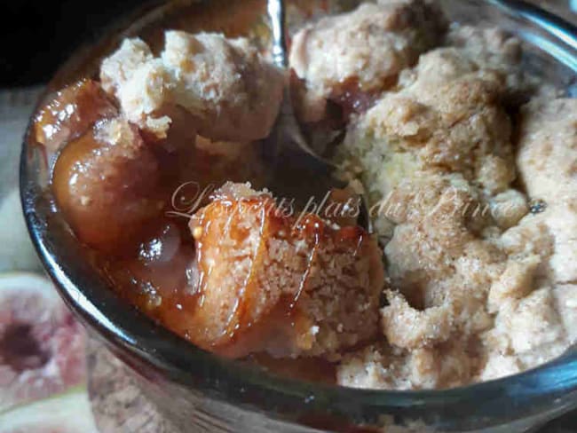 Crumble aux figues du jardin