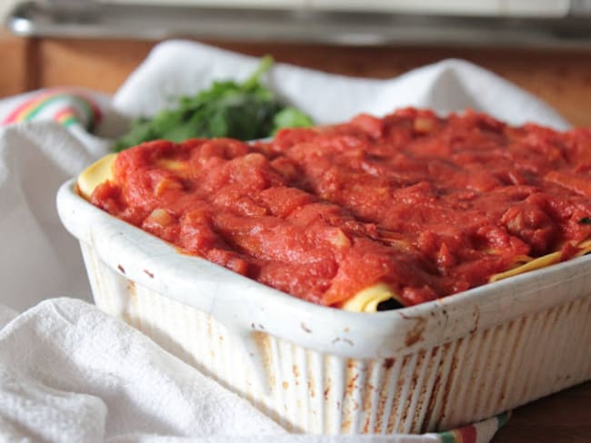 Cannelloni d'épinards (vegan)