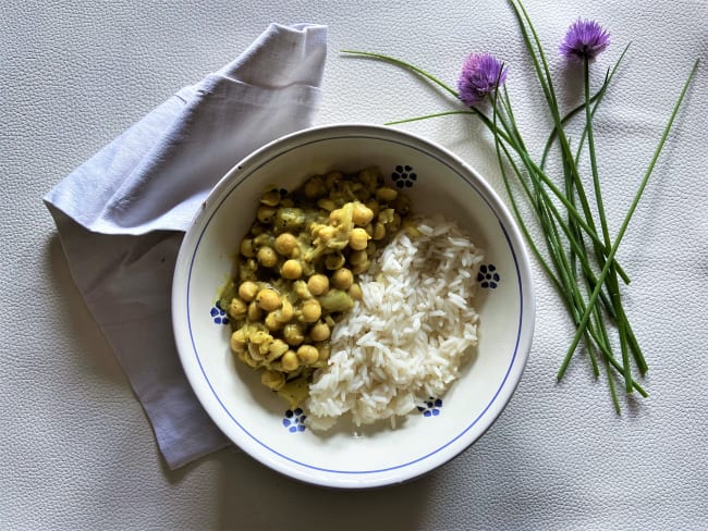 Curry aux pois chiches