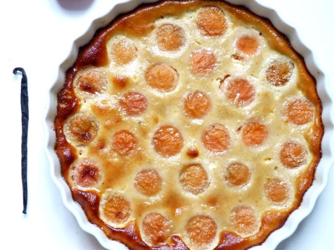 Clafoutis aux abricots et vanille