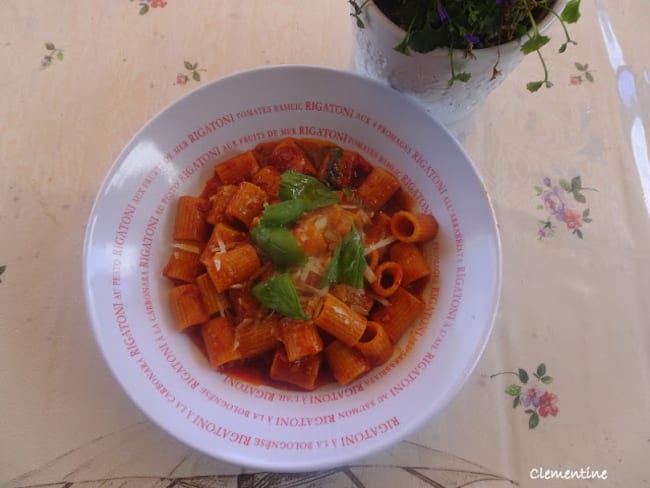 Maccheroni 'nduja calabrese et tomates