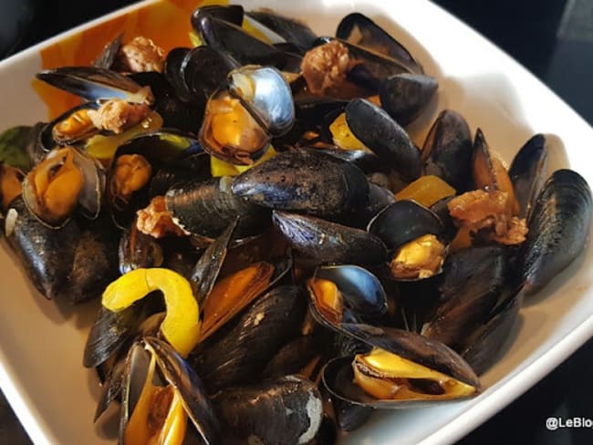 Moules de bouchot au poivron et chorizo