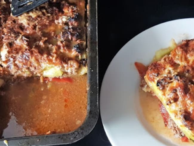 Moussaka de courgettes (low carb, sans gluten)