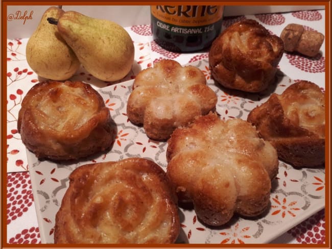 Muffins aux poires confites au cidre