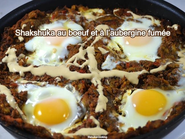 Shakshuka au bœuf et à l’aubergine fumée