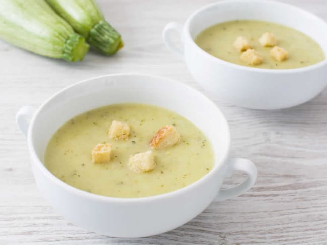 Savoureuse crème de courgettes au thermomix