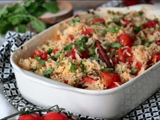 Riz au four aux tomates confites et à l'ail de Yotam Ottolenghi