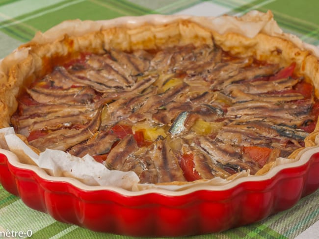 Tarte aux tomates et sardines