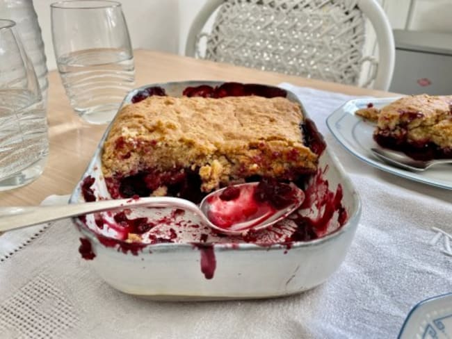 Cobbler aux cerises