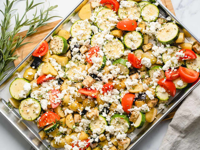 Légumes au four à la feta