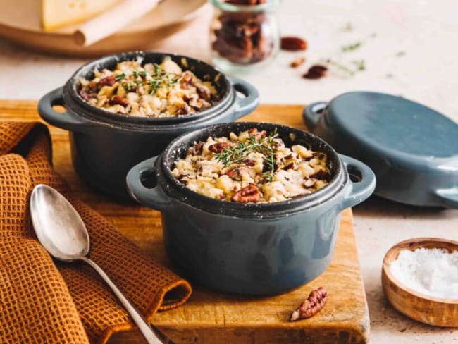 Crumble de patate douce au Saint-Nectaire