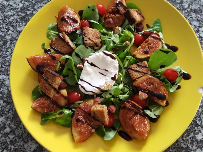 Salade automnale figues et burrata