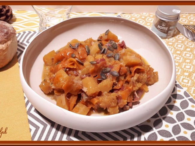 Poêlée de butternut, carotte au cumin