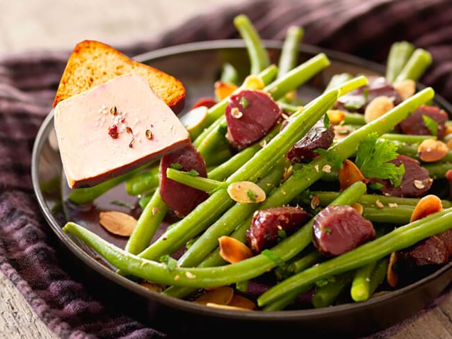 Salade landaise au foie gras