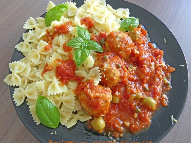 Boulettes ou polpette de poulet