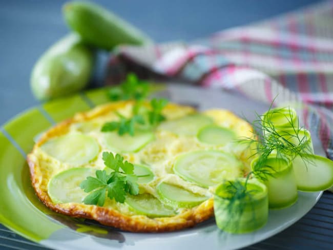 Omelette aux courgettes