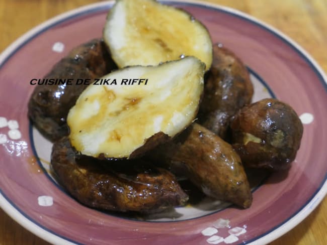 Patates douces caramélisées à l'étouffée