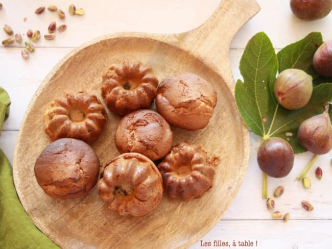 Muffins aux figues et pistaches