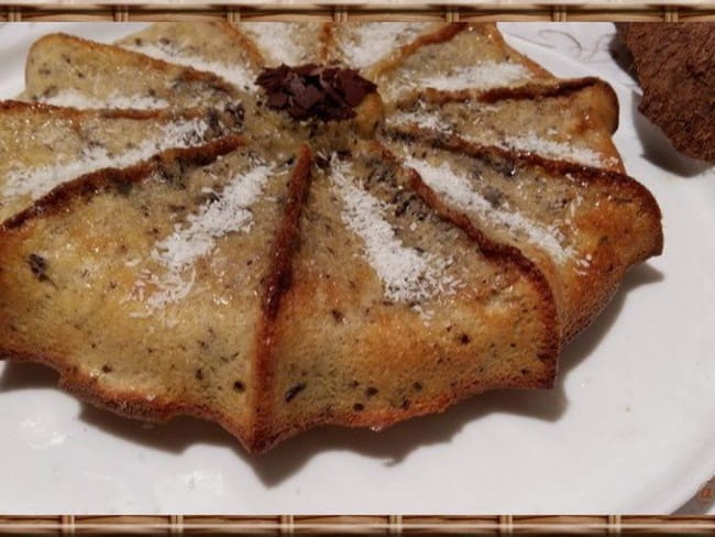 Gâteau à la noix de coco et chocolat