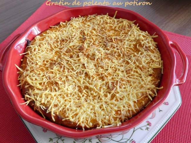 Gratin de polenta au potiron