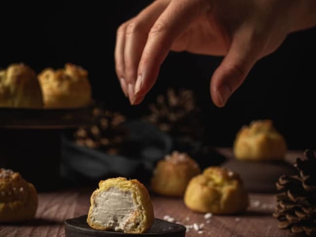 Chouquettes fourrées à la crème