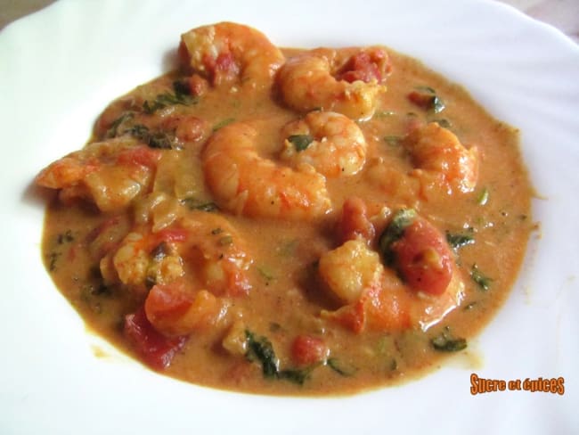 Curry de crevettes au lait de coco