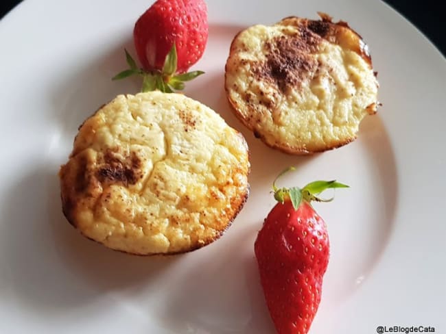 Mini-gâteaux aux pommes et fromage blanc low carb