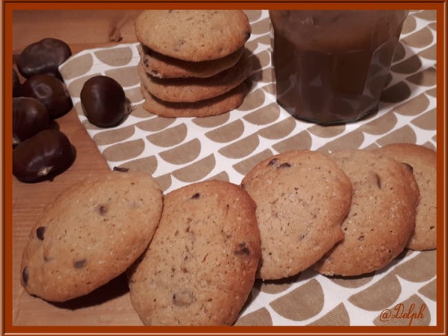 Biscuits moelleux à la crème de marron et pépites de chocolat