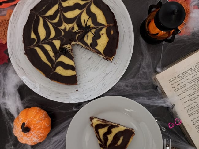 Cheesecake Brownie d'Halloween au chocolat