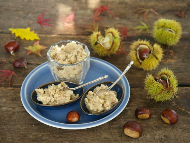 Purée de chataignes au miel