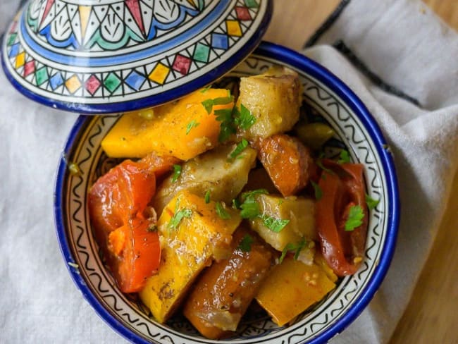 Tajine d'agneau aux légumes