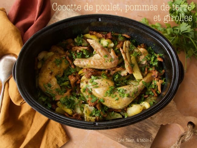 Cocotte de poulet aux girolles et pommes de terre : un plat d'automne