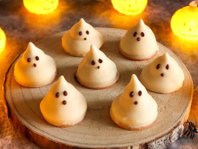 Petits fantômes façon melo-cakes pour Halloween
