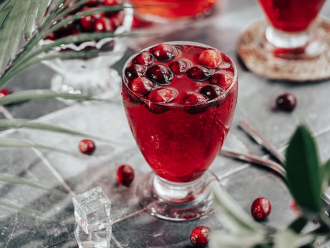 Recette jus cranberry facile (avec 3 ingredients)