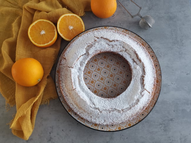 Gâteau à l'orange sans oeufs ni beurre ni lait