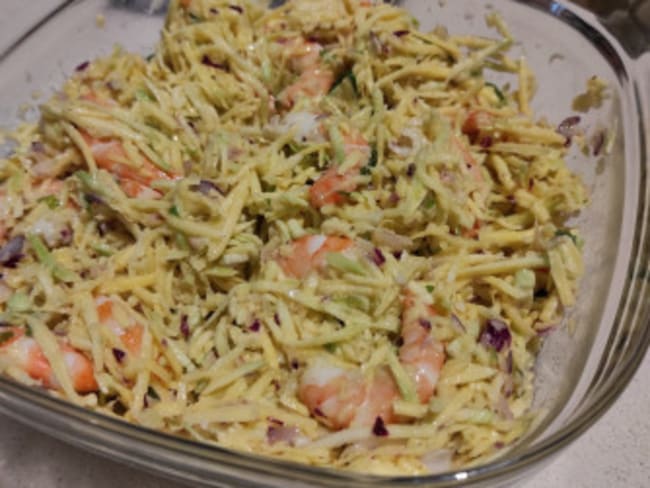 Salade de mangue verte et crevettes