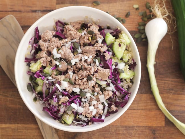 Salade de quinoa au thon - légère et sans gluten