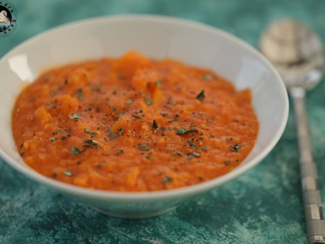 Dhal de lentilles corail au potimarron