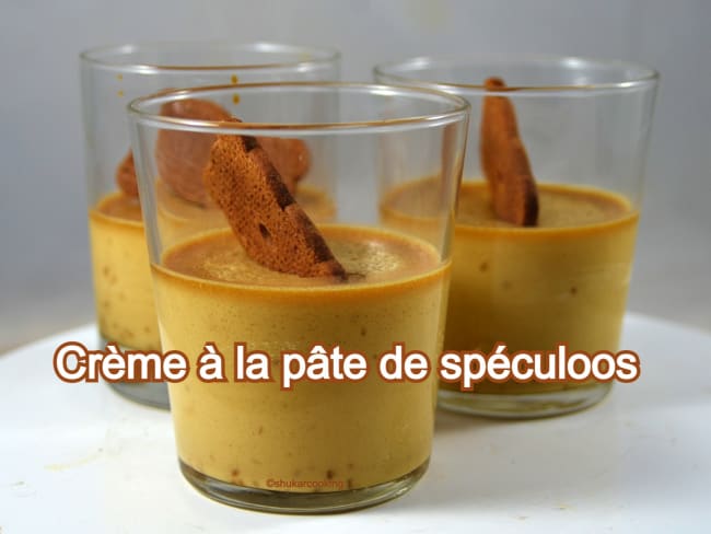 Dessert : une crème à la pâte de spéculoos