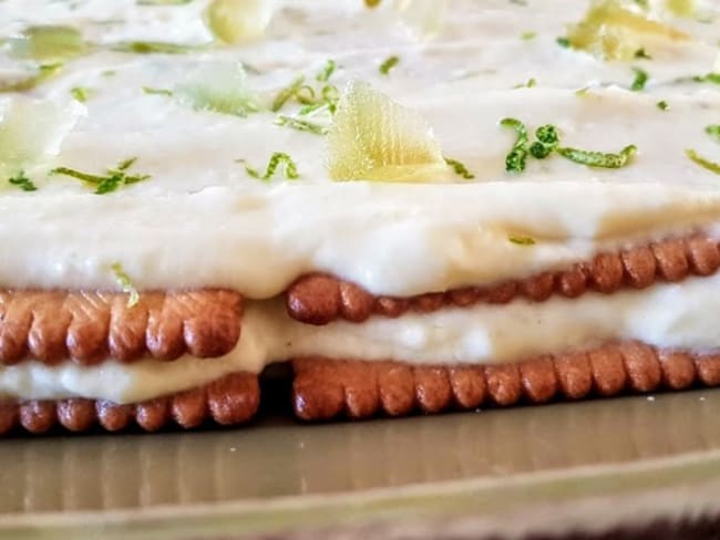 Gâteau sans cuisson au citron